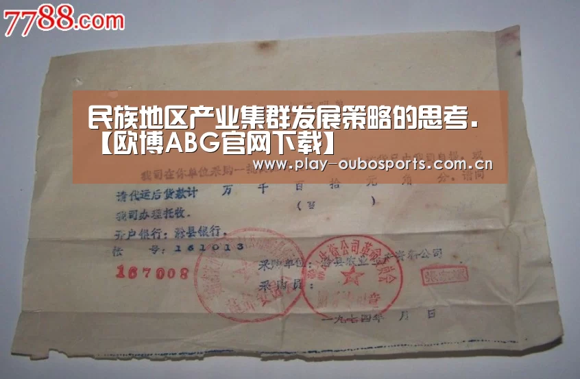 民族地区产业集群发展策略的思考.【欧博ABG官网下载】(图1) 欧博官网